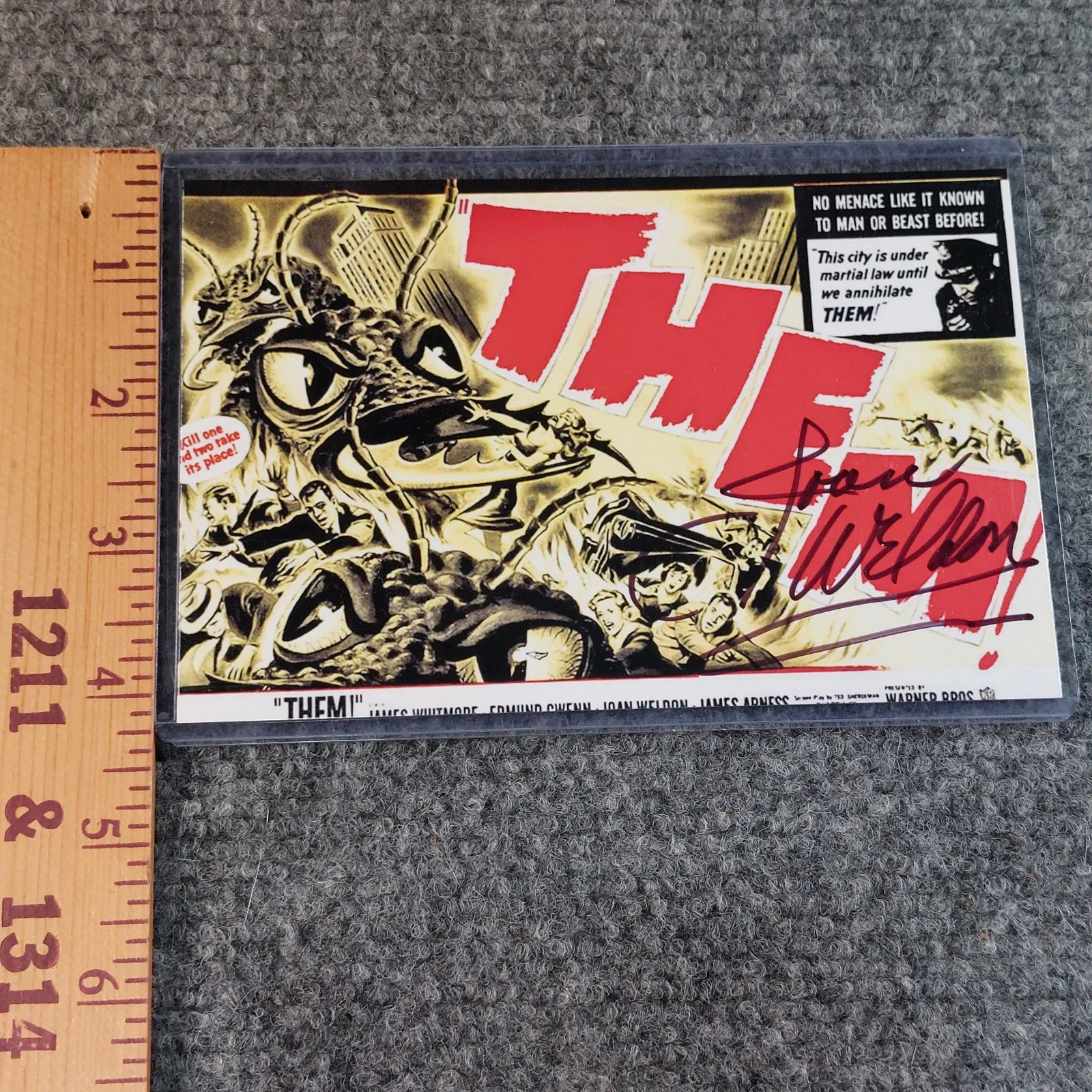 Joan Weldon — Joan Weldon Signed 4x6 Photo Them! Vintage Horror Giant Ant Scary Movie, изображение 4