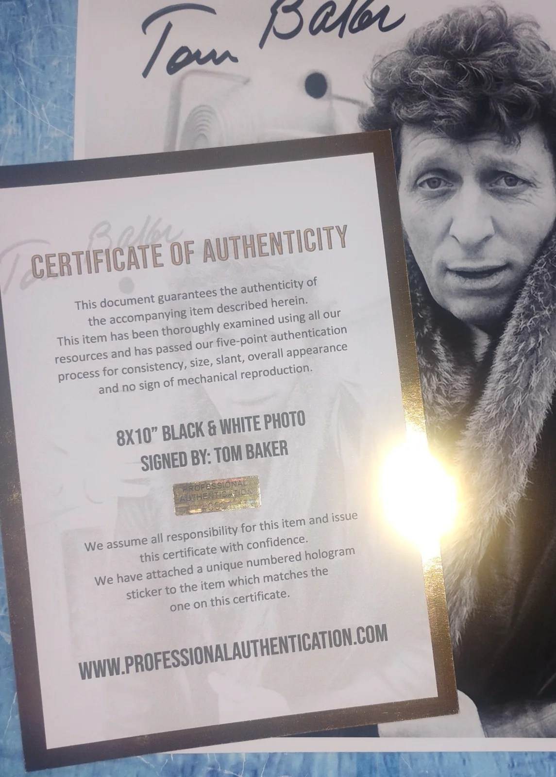 Tom Baker Hand Signed Autograph 8x10 Photo COA Doctor Who NO US TARIFFS, изображение 4