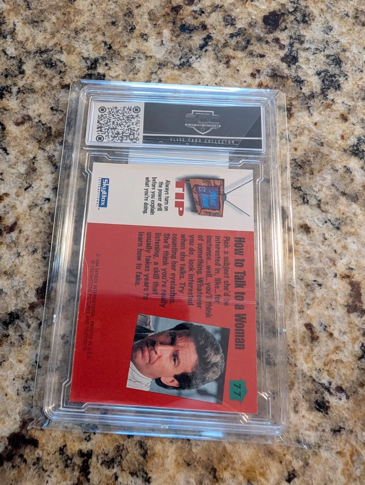Tim Allen signed autographed From Tool Time. Card is ECC Authentic Auto, image 2