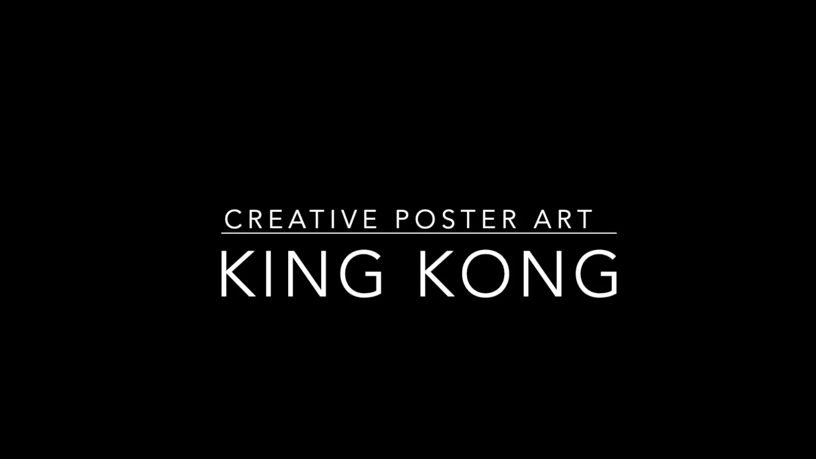 King Kong RKO Film Poster | Hand Drawn Artwork | Retro Sci-Fi Poster, изображение 2