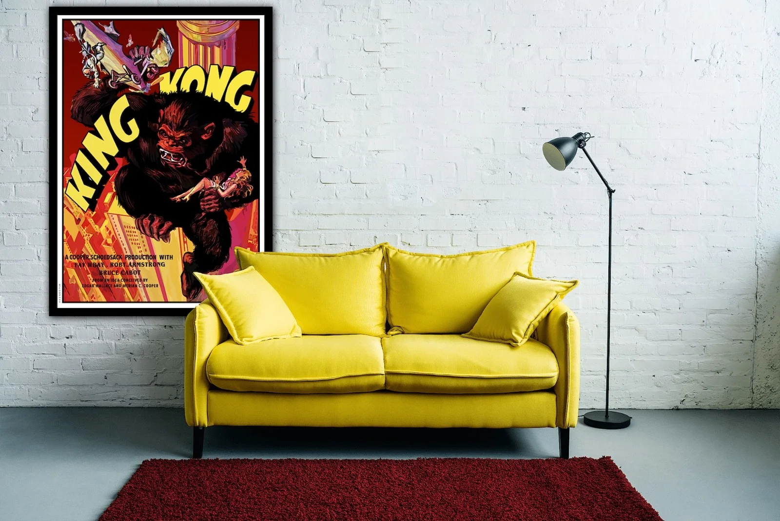 King Kong RKO Film Poster | Hand Drawn Artwork | Retro Sci-Fi Poster, изображение 4
