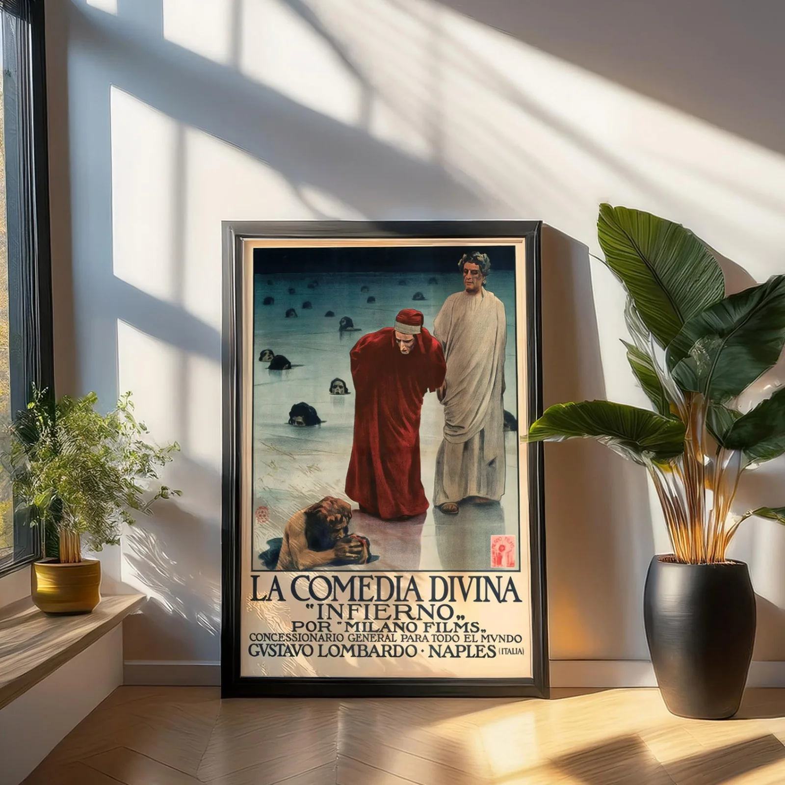 L'inferno - 1911 Silent Horror / Fantasy Restored Foglio 27.5" x 40" Poster, изображение 3