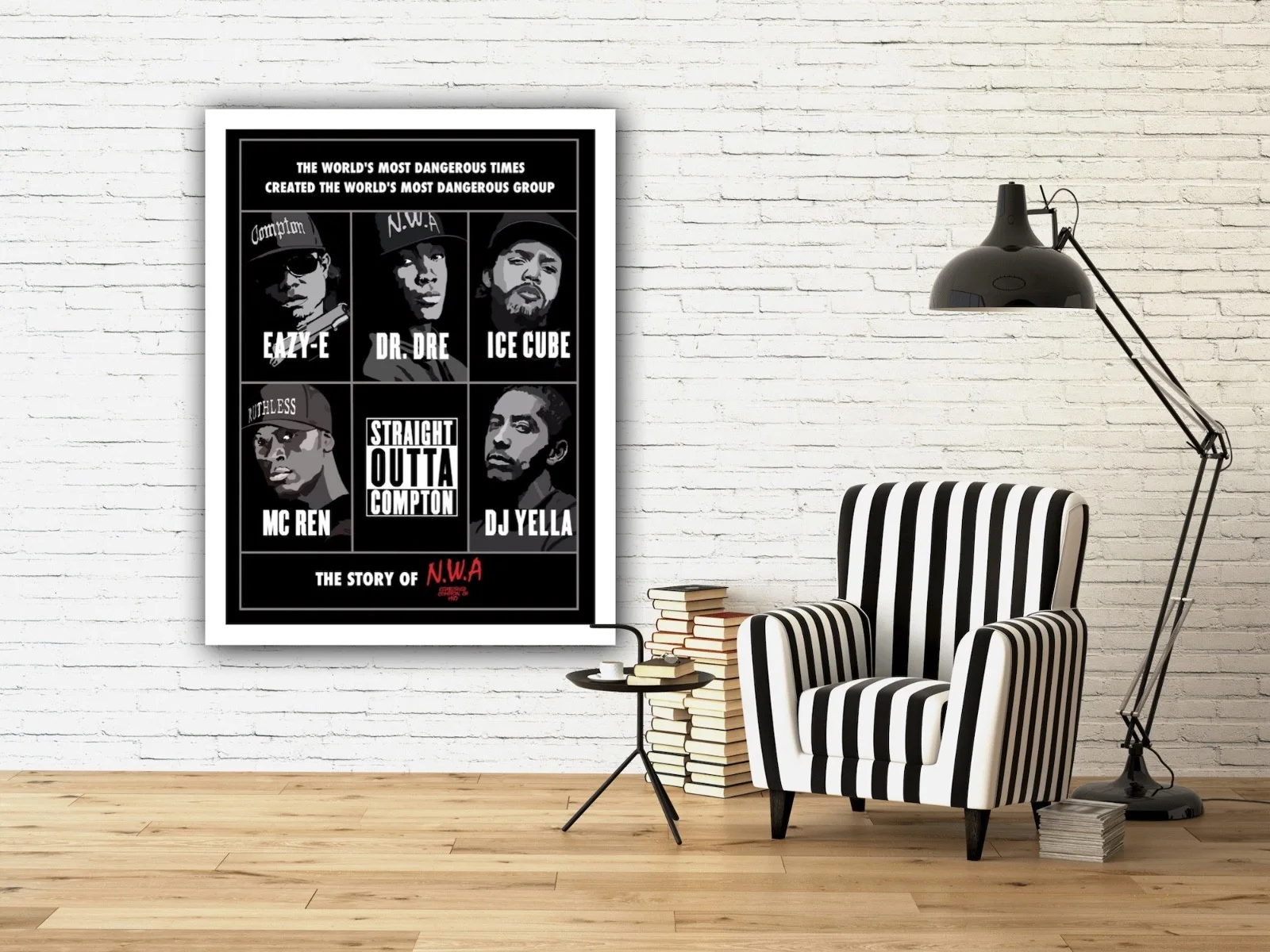 Straight Outta Compton Poster | NWA Poster | Hand Drawn Artwork, image 4