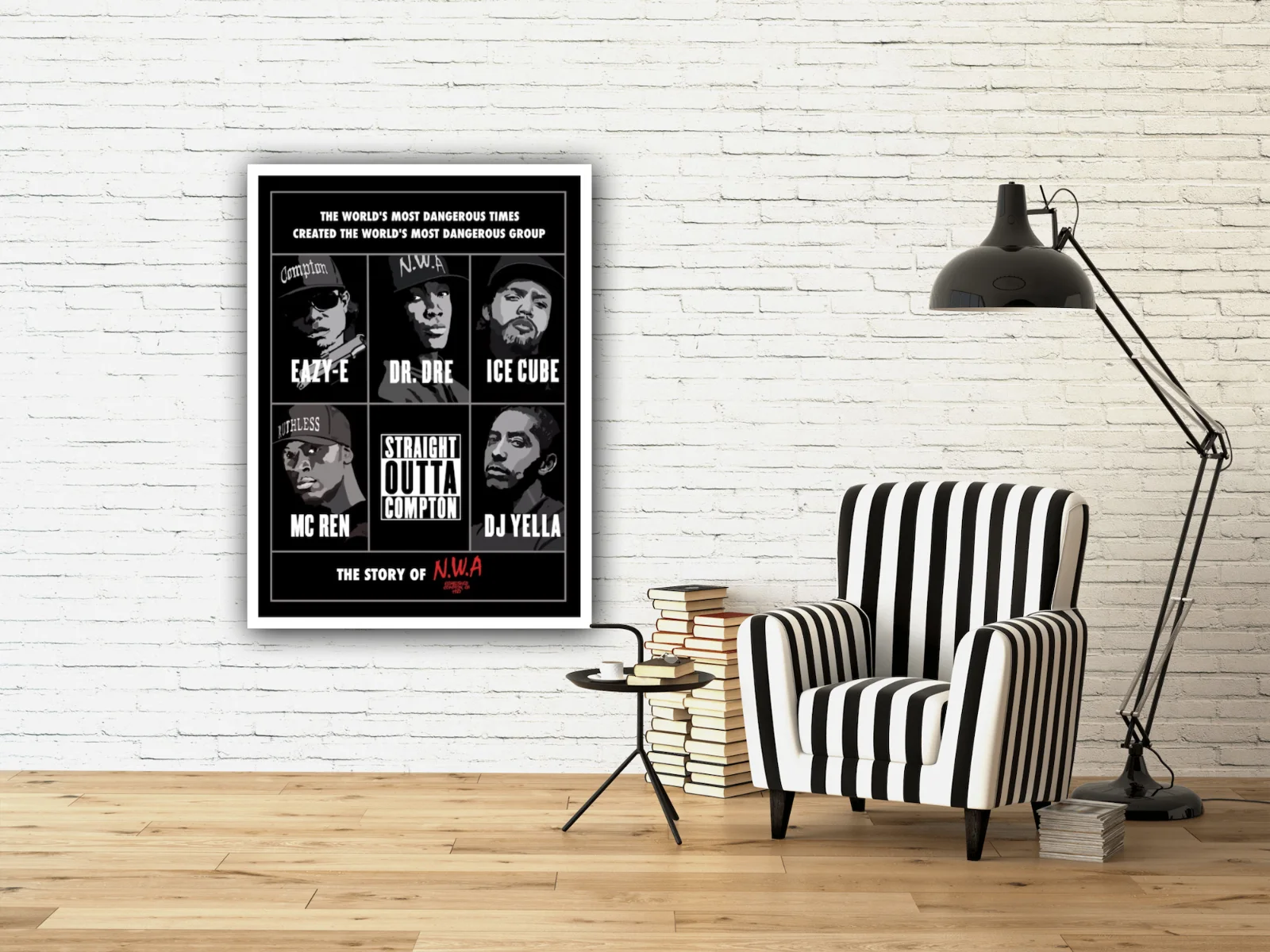 Straight Outta Compton Poster | NWA Poster | Hand Drawn Artwork, image 5