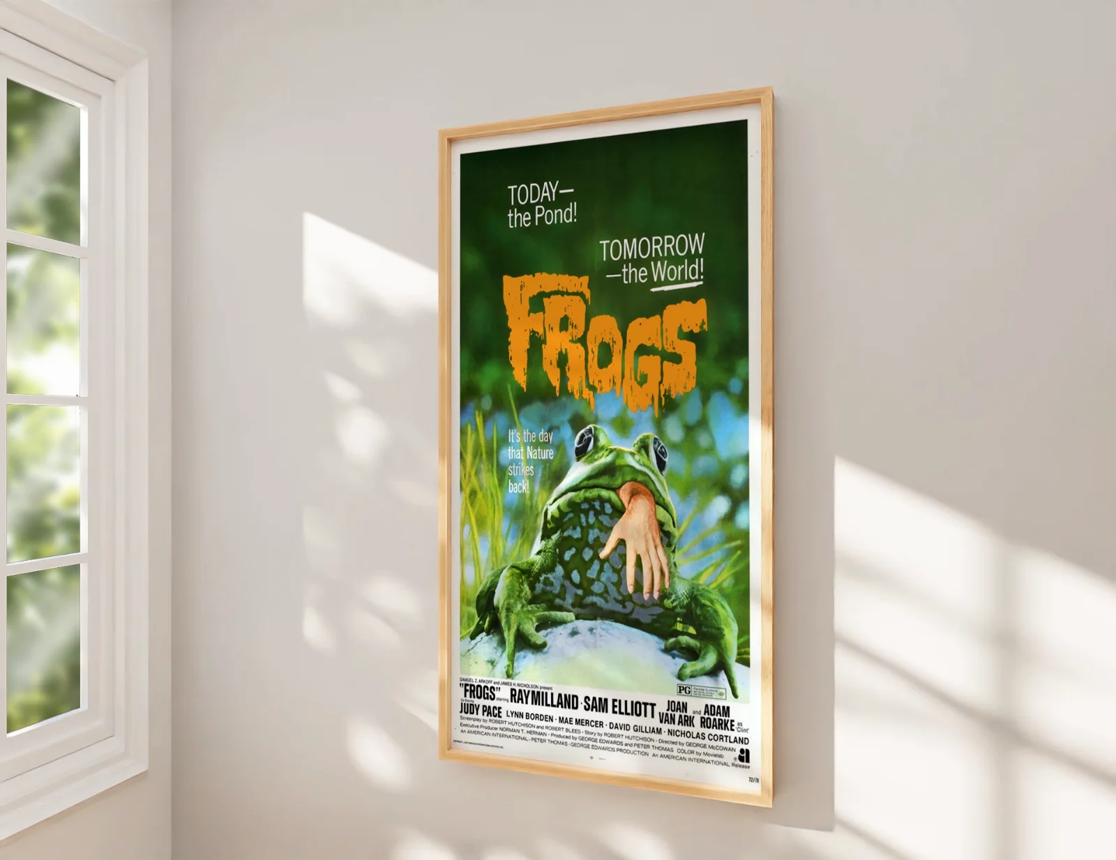 Frogs - 1972 Eco-Horror Sci-Fi Restored 27.2" x 41" US One Sheet Poster, image 2