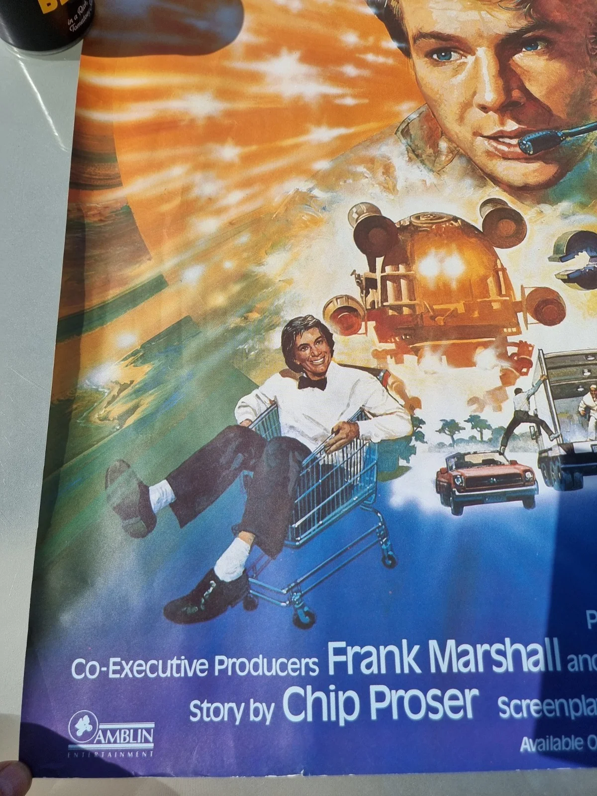 InnerSpace 1987 Original UK Quad Poster Vintage 40" x 30" Rolled *Damaged*, изображение 4