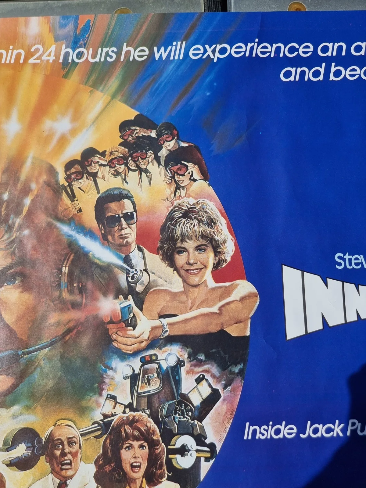 InnerSpace 1987 Original UK Quad Poster Vintage 40" x 30" Rolled *Damaged*, изображение 5
