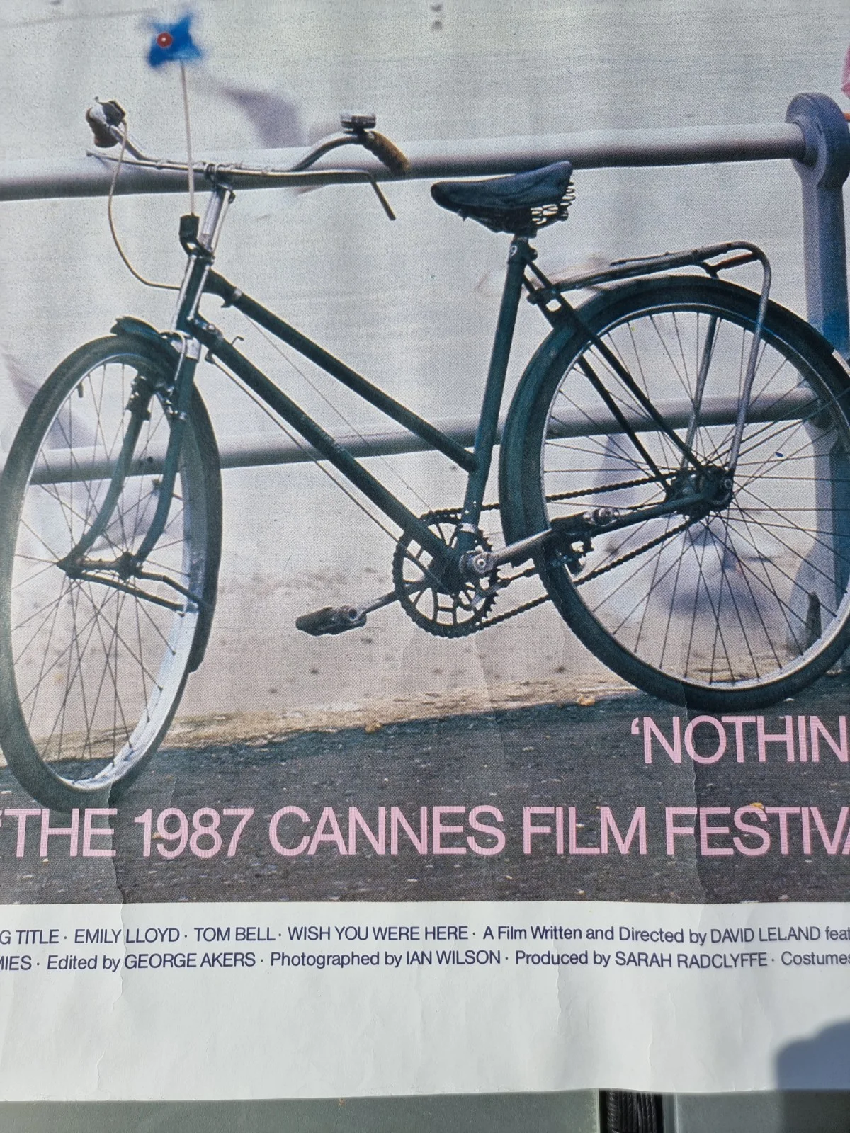 Wish You Were Here 1987 Original UK Quad Poster 40" x 30" Rolled *Damaged Edge*, image 5