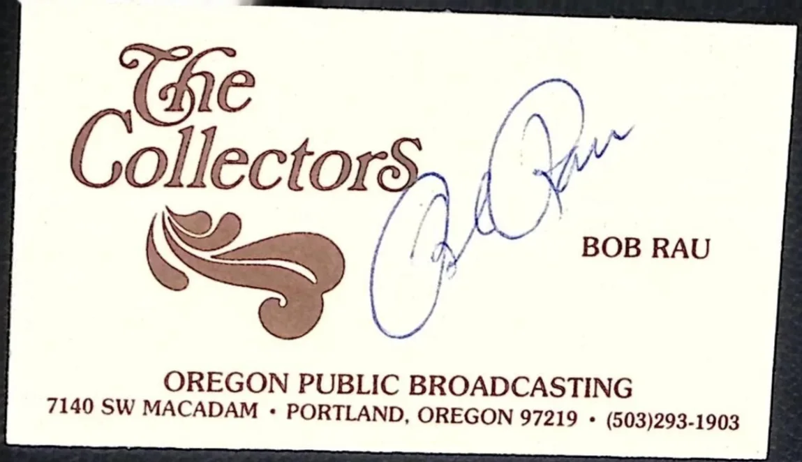 Bob Rau Signed Photo The Collectors Oregon Public Broadcasting Autograph, изображение 3