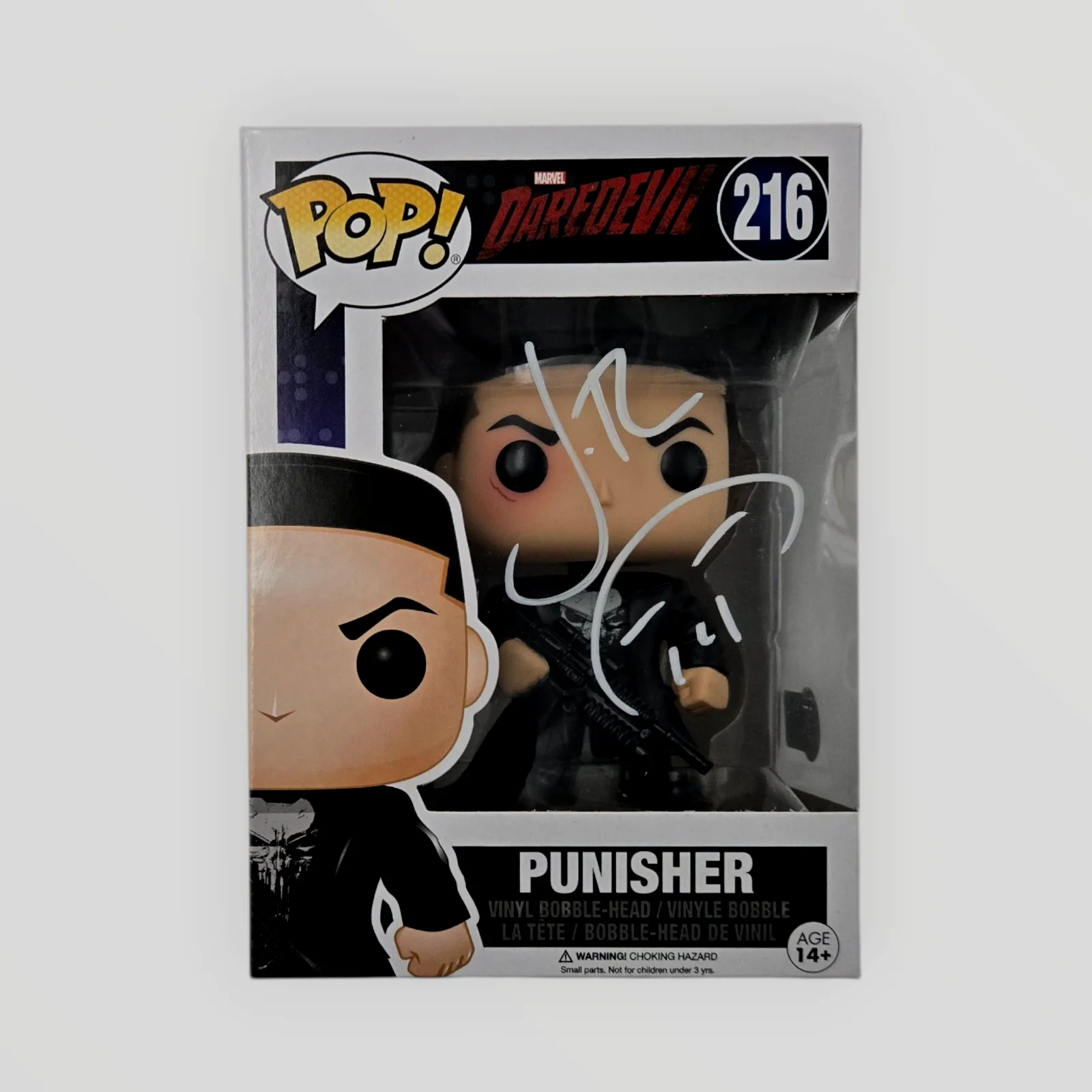 Jon Bernthal — Jon Bernthal Signed Funko Pop Punisher Daredevil Autograph #216 Beckett COA 827