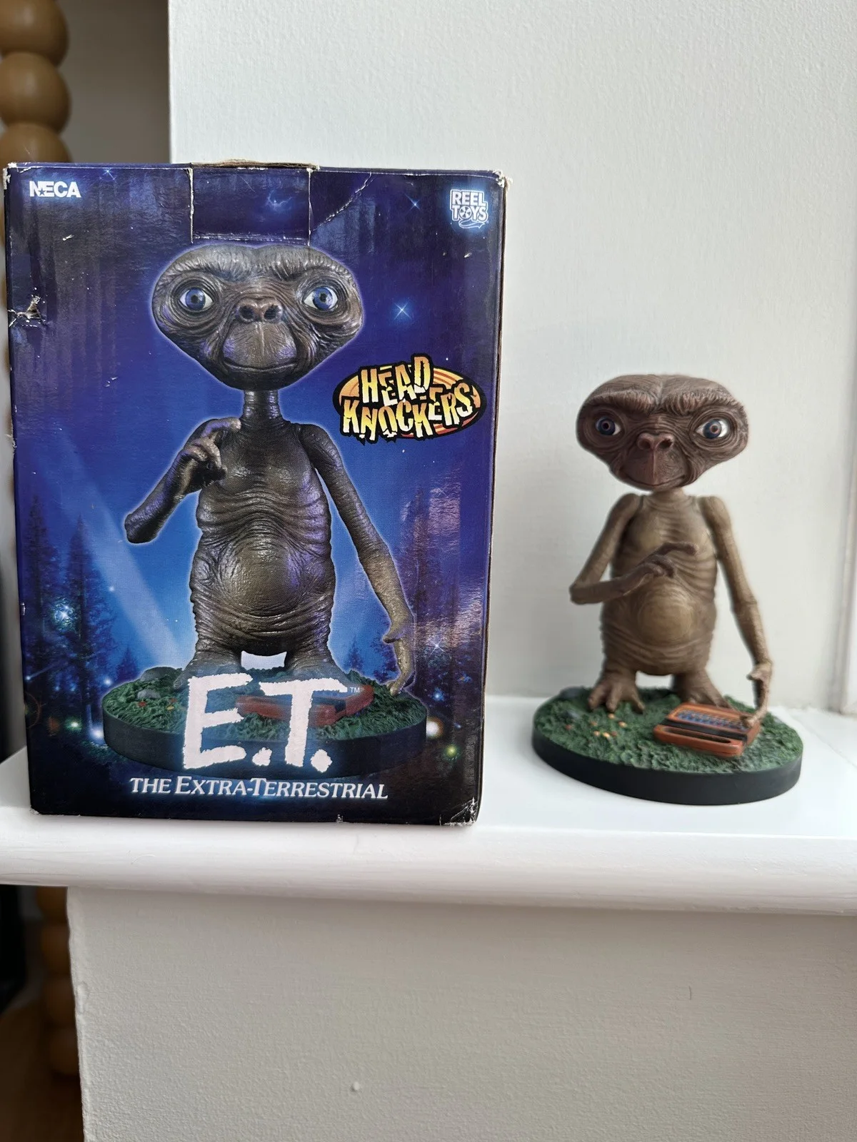 Neca E.T Hand Painted Head Knocker with original box, image 2