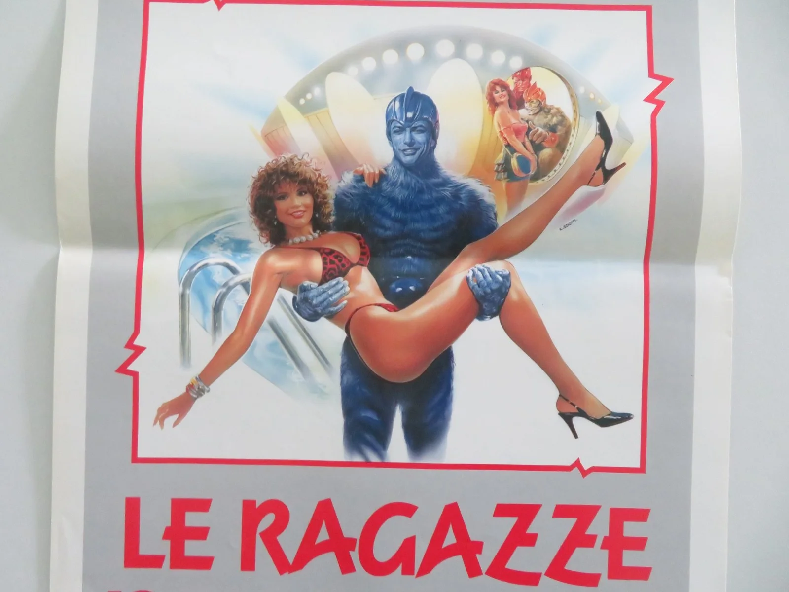 Earth Girls Are Easy Italian Locandina Poster Jeff Goldblum Jim Carrey 1988, изображение 3