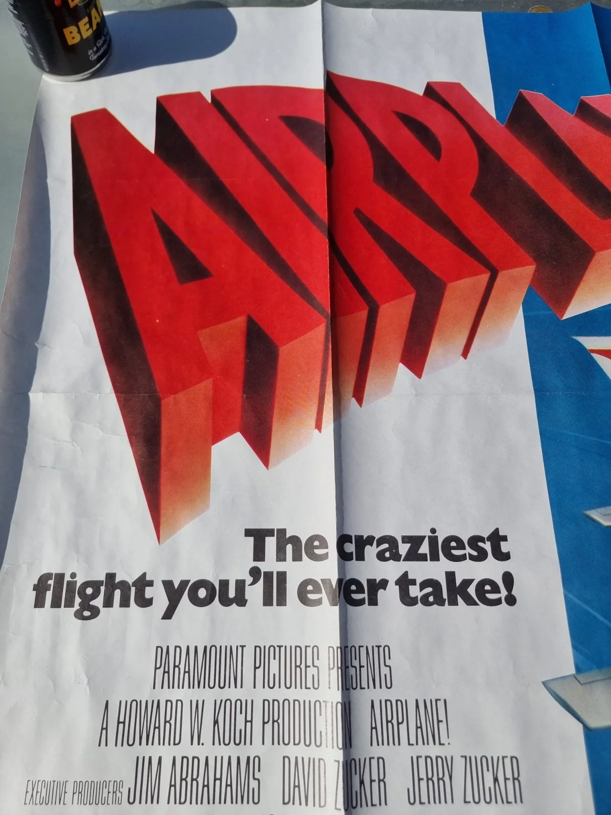 Airplane 1980 Original UK Quad Poster Vintage 40" x 30" Rolled, image 4