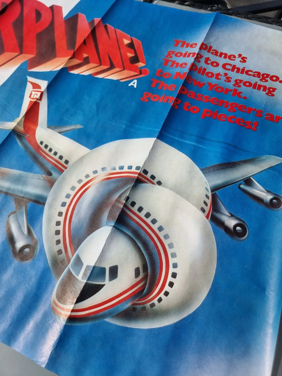 Airplane 1980 Original UK Quad Poster Vintage 40" x 30" Rolled, image 5