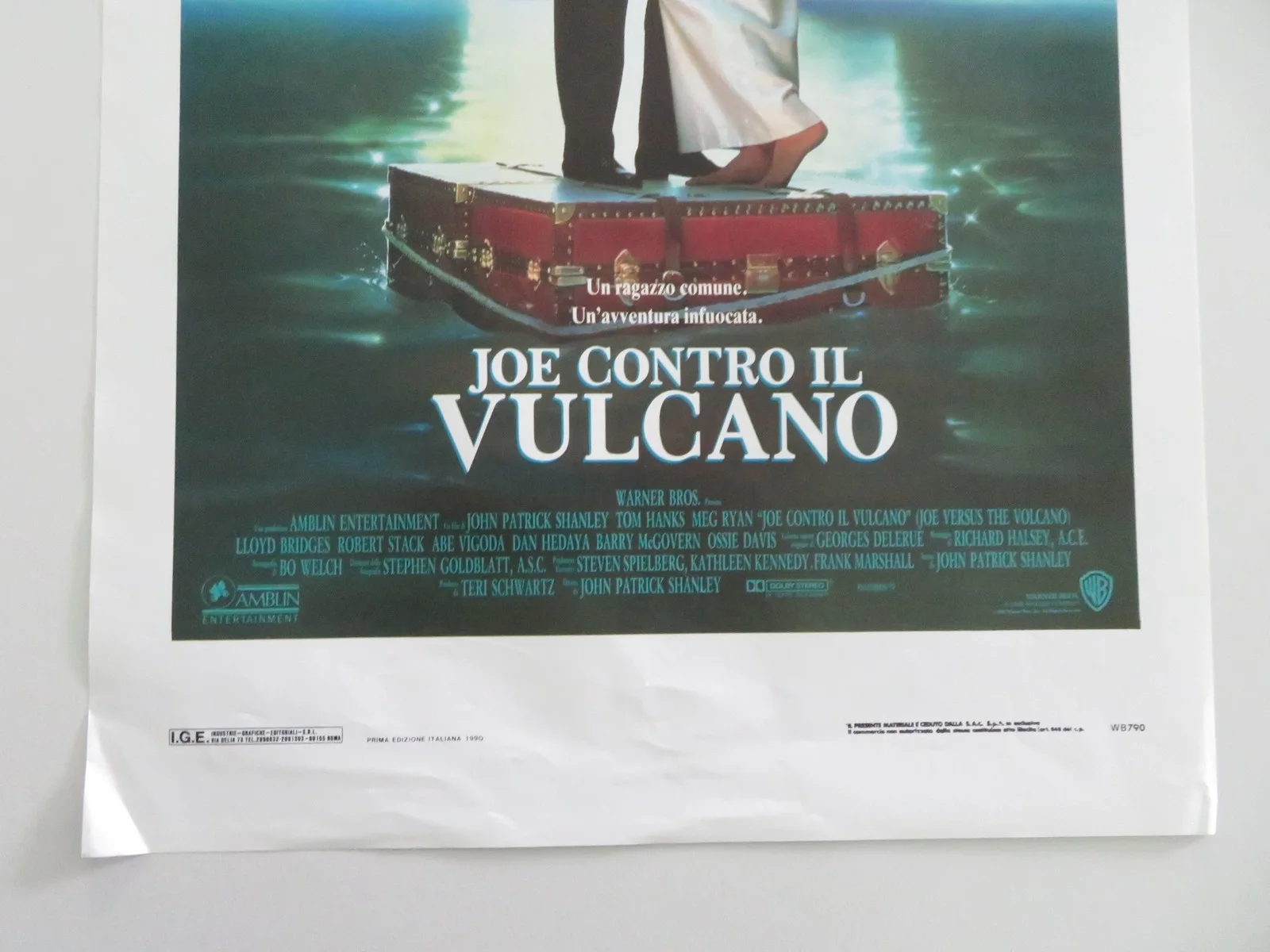 Joe Versus The Volcano Italian Locandina Poster Tom Hanks Meg Ryan 1990, изображение 4
