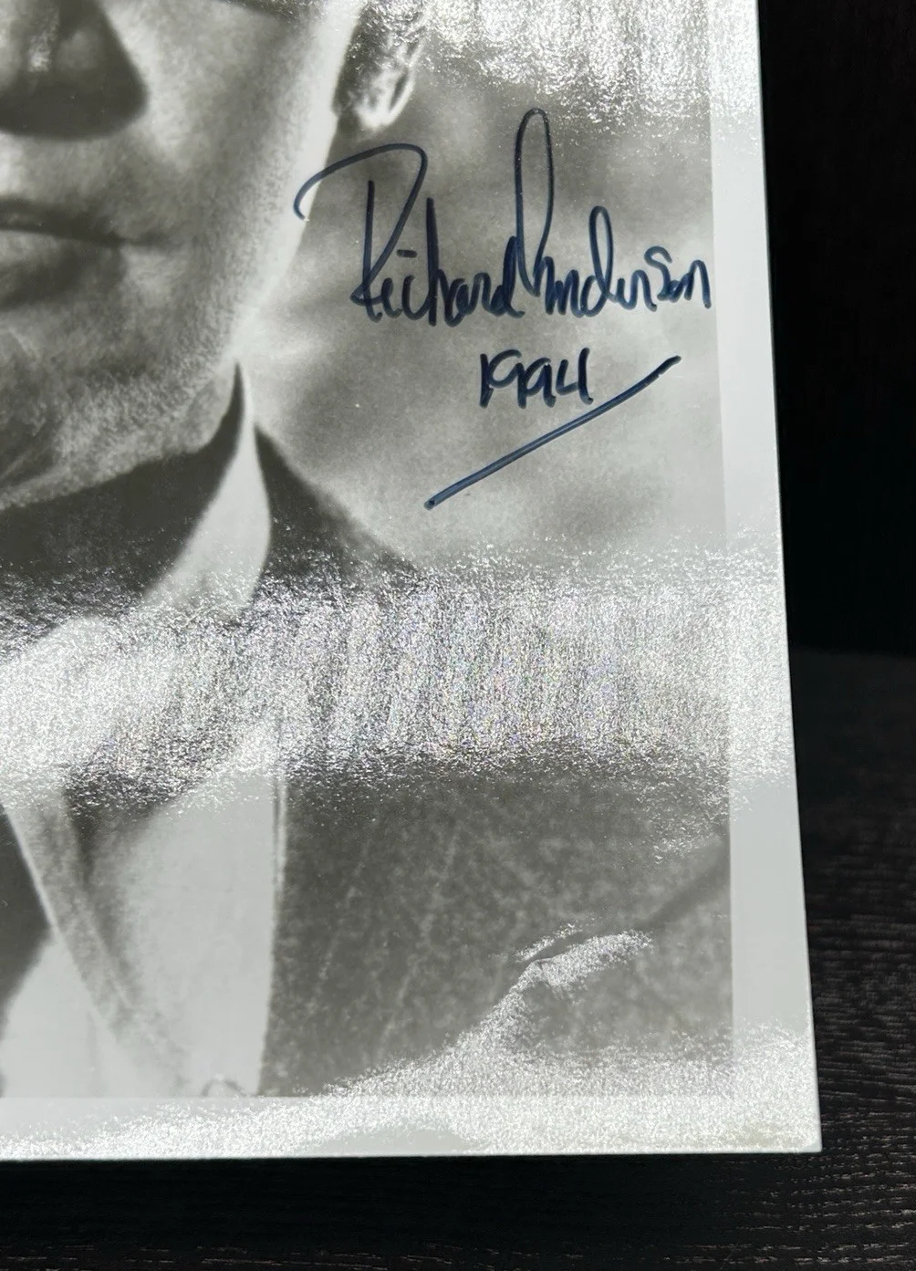 Richard Anderson — RICHARD ANDERSON HAND SIGNED PHOTO Original Autograph JSA Six Million Dollar Man, image 4