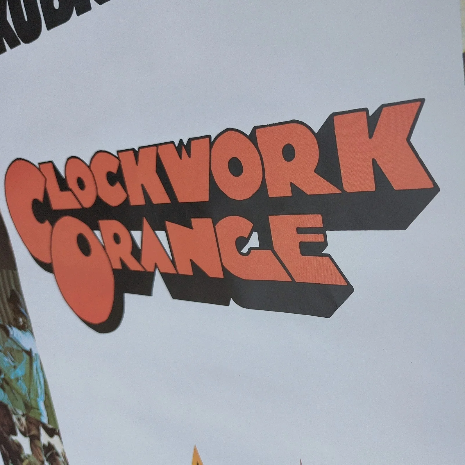 Stanley Kubrick’s Clockwork Orange Large Poster Gt Britain 1980s 40"x55" Vintage, image 5