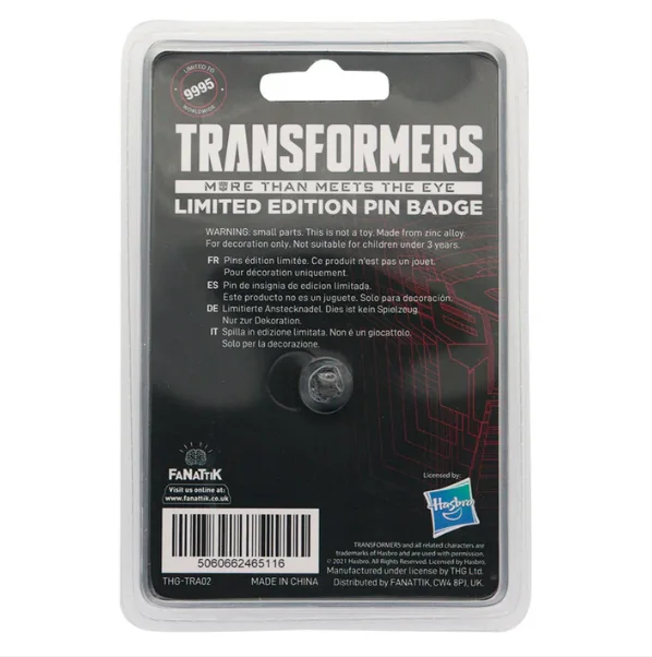 Transformers Limited Edition FaNaTtiK Pin Badge, image 2