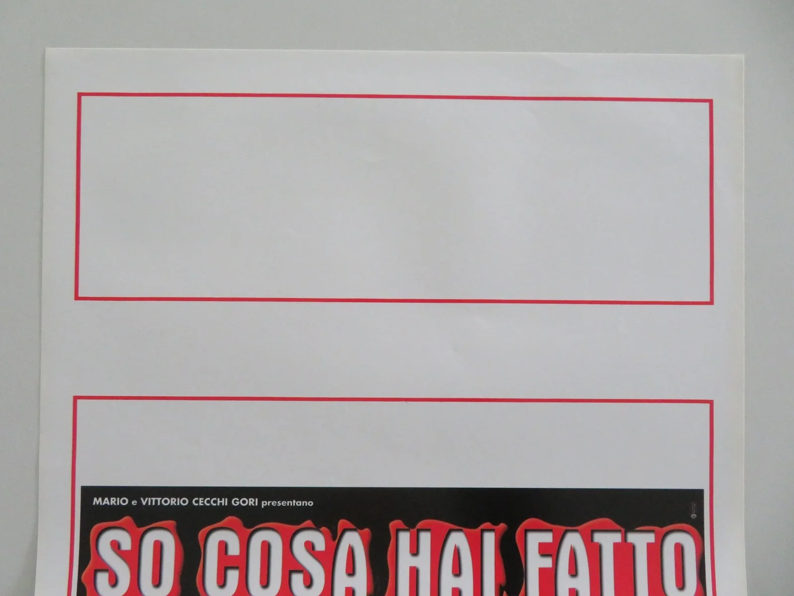 I Know What You Did Last Summer Italian Locandina Poster Love Hewitt 1998, изображение 2