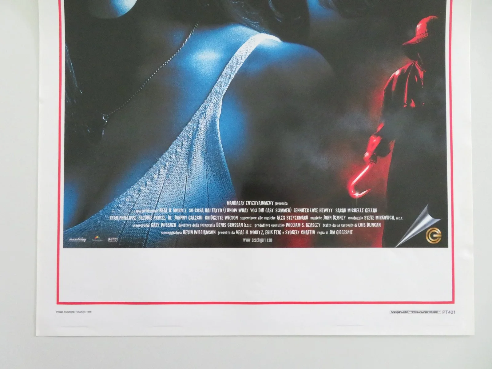 I Know What You Did Last Summer Italian Locandina Poster Love Hewitt 1998, изображение 4