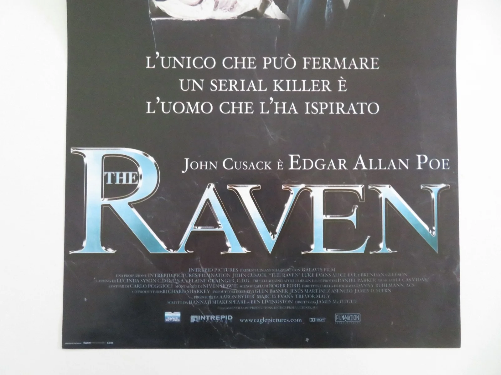 The Raven Italian Locandina Poster John Cusack Luke Evans 2012, изображение 4