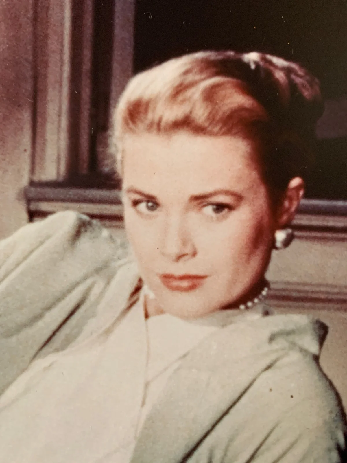 Grace Kelly James Stewart REAR WINDOW 1954 Hitchcock Colour Publicity Photo, изображение 3
