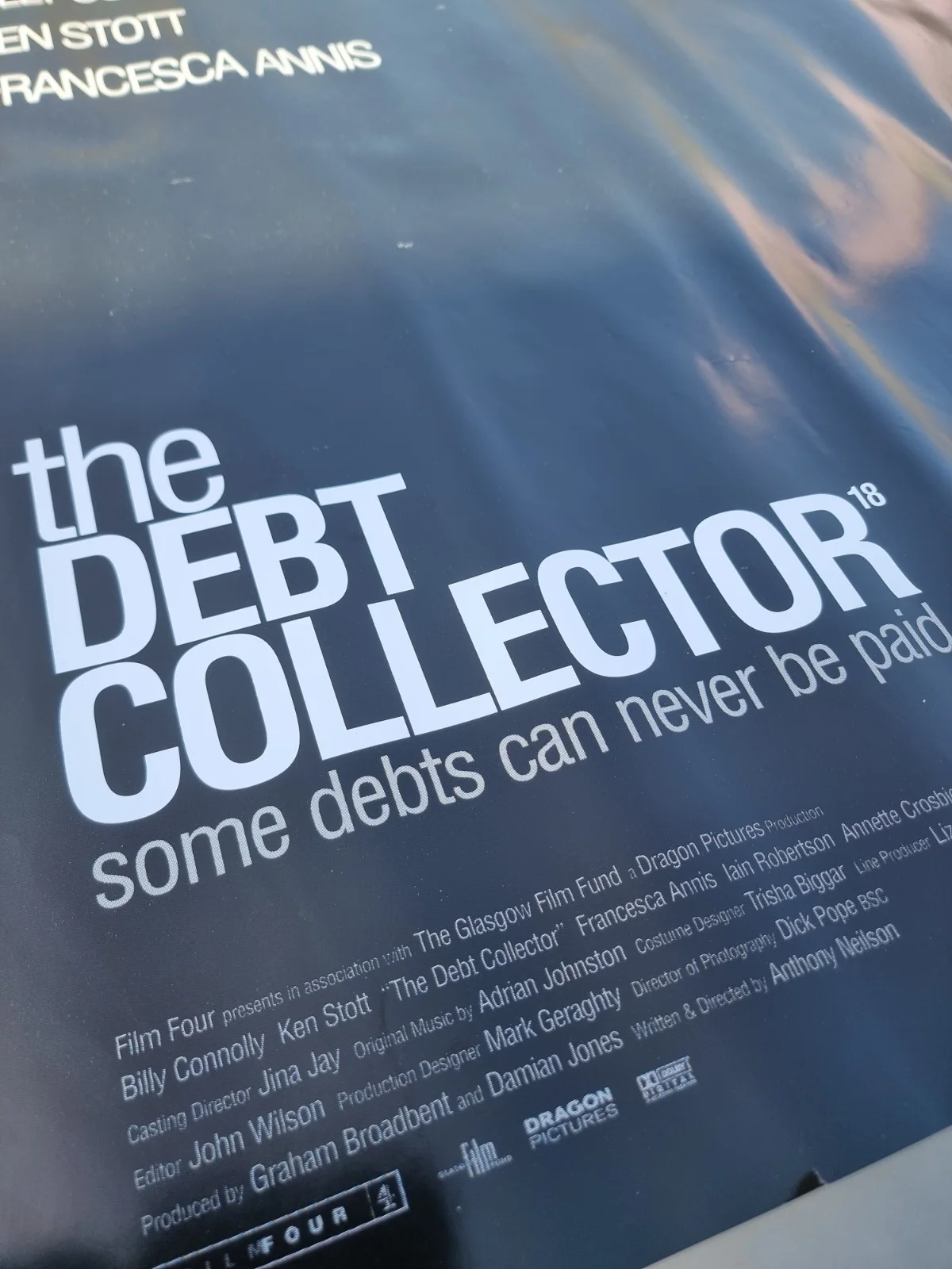 The Debt Collector Original UK Quad Poster 1999 Vintage 40" X 30" Billy Connolly, изображение 2