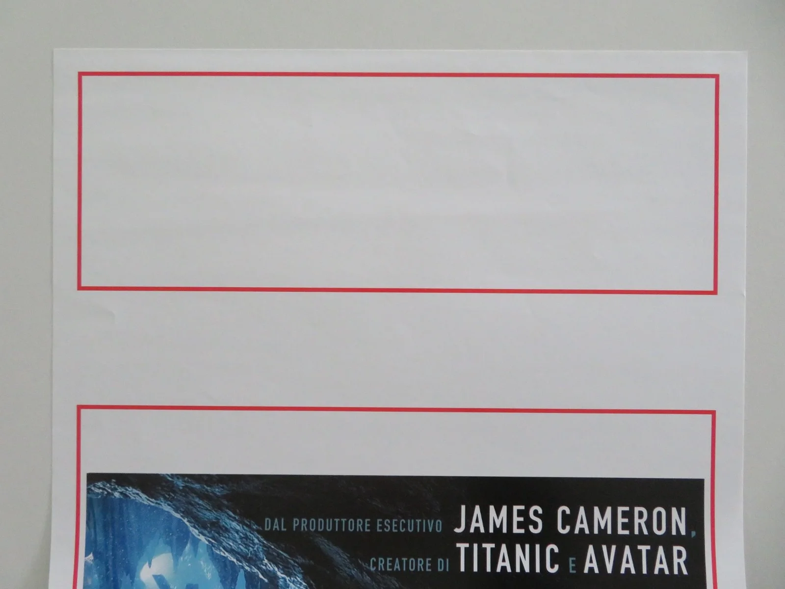 Sanctum 3D Italian Locandina Poster Richard Roxburgh Ioan Gruffudd 2011, изображение 2