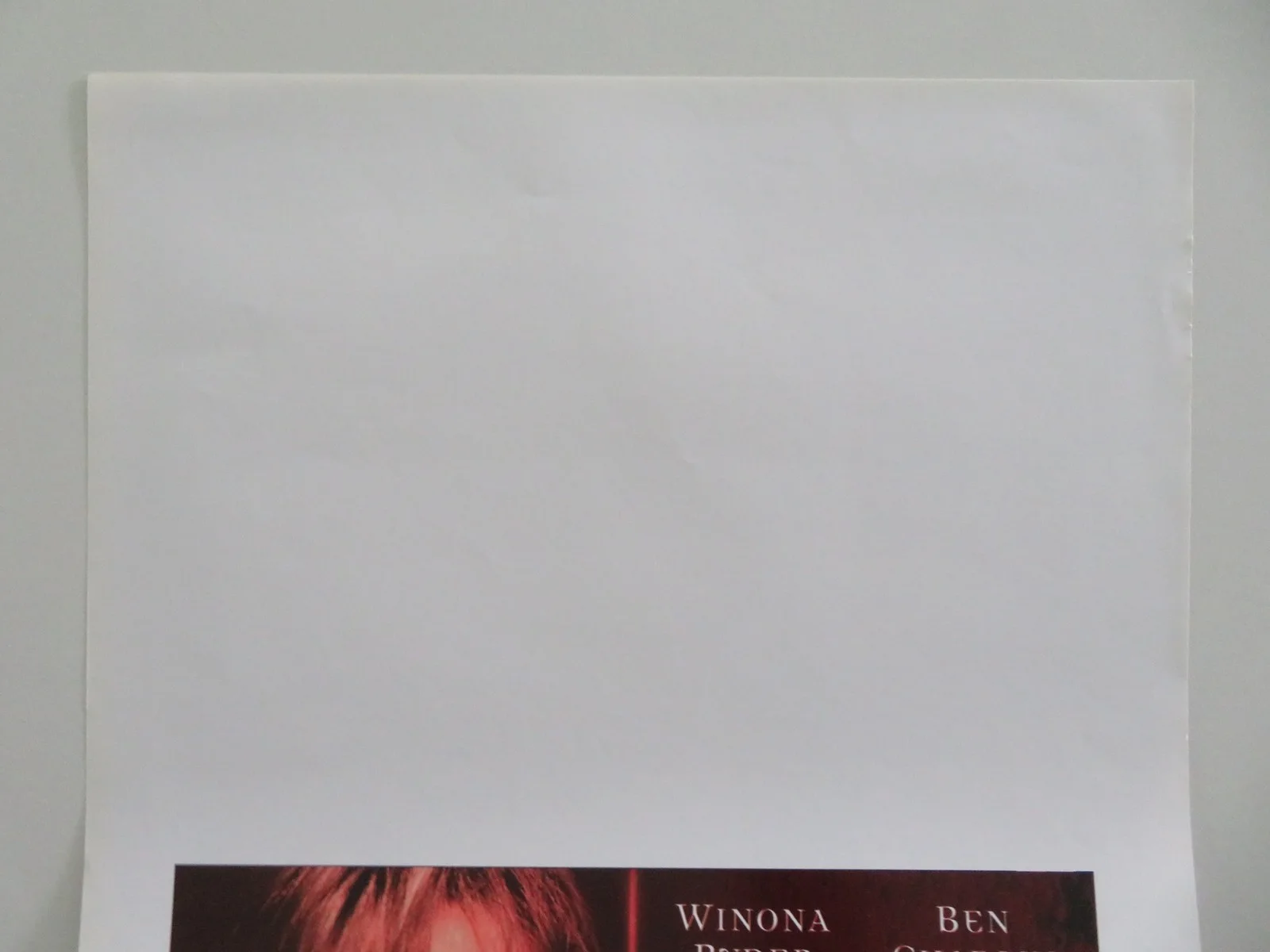 Lost Souls Italian Locandina Poster Winona Ryder Ben Chaplin 2000, изображение 2