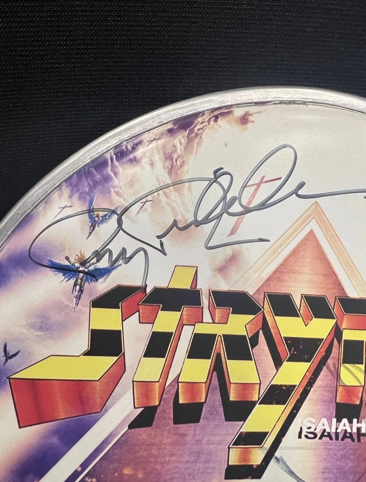 Stryper God Damn Evil Autographed Original Drumhead Music Collectible, изображение 3