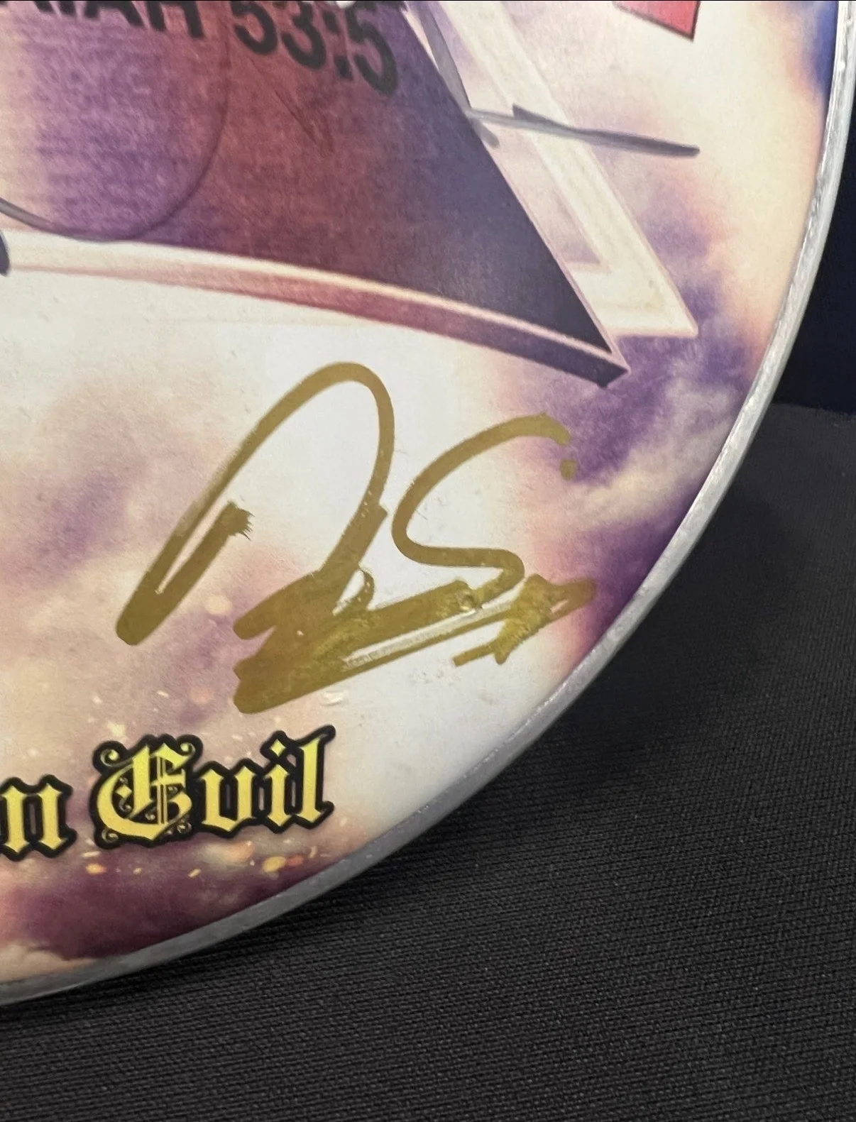 Stryper God Damn Evil Autographed Original Drumhead Music Collectible, изображение 4