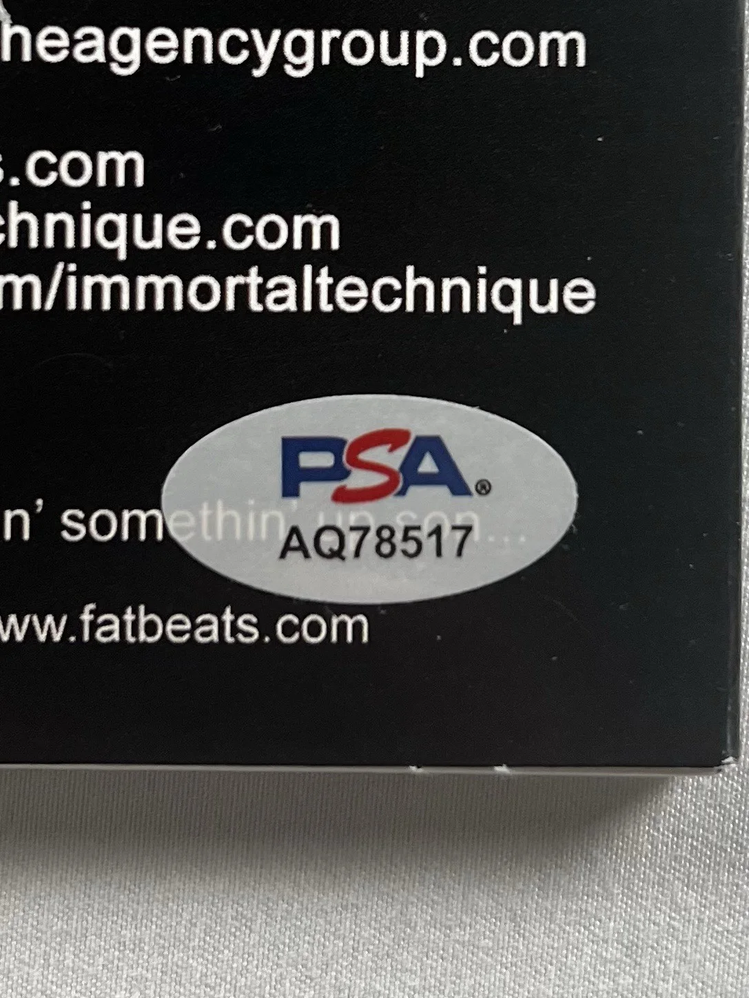 Immortal Technique Signed Autographed LP “The 3rd World” PSA/DNA Authenticated, image 2