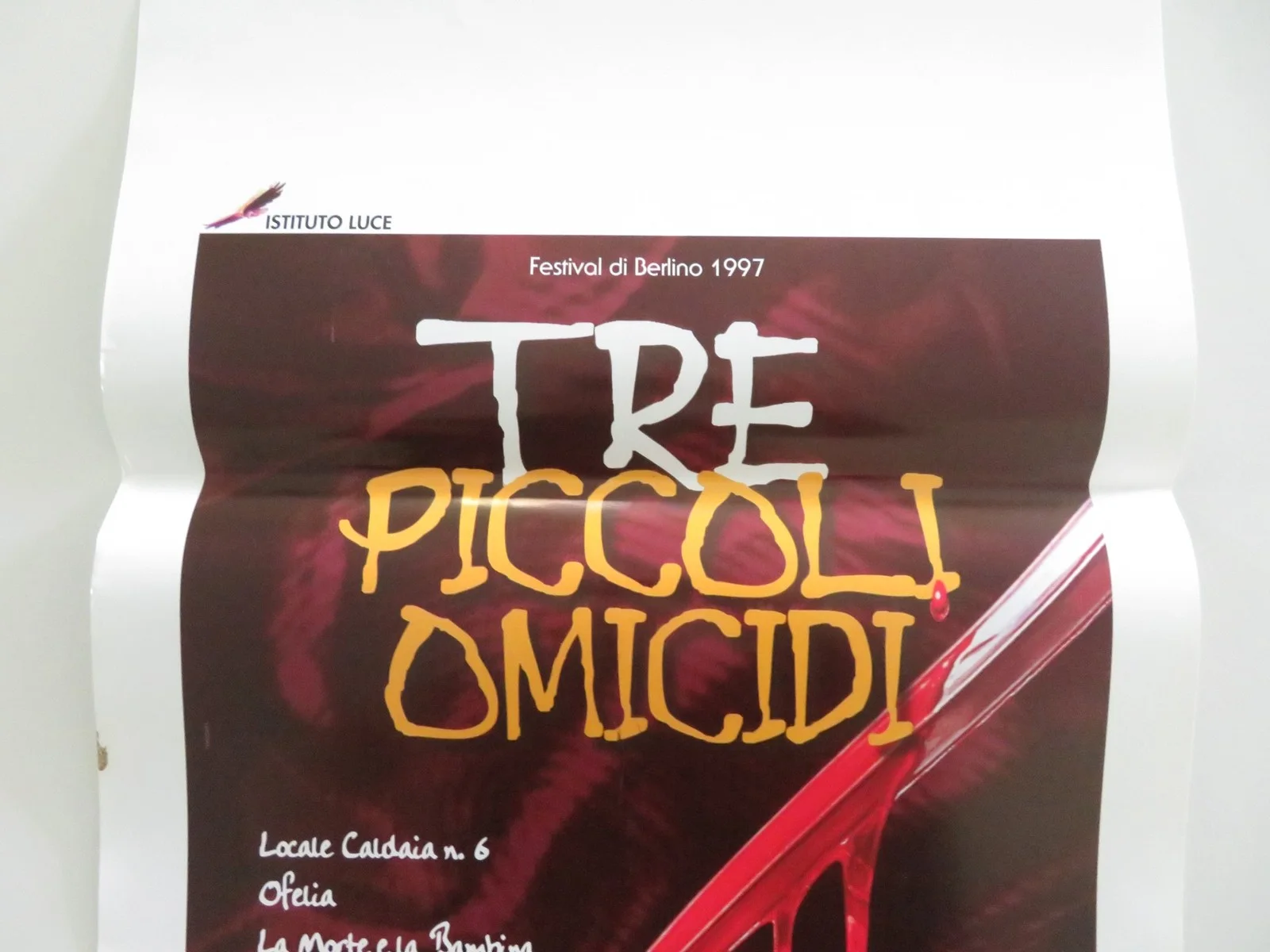 Tre Piccoli Omicidi Italian Locandina Poster Sergey Makovetskiy Kushni 1997, изображение 3