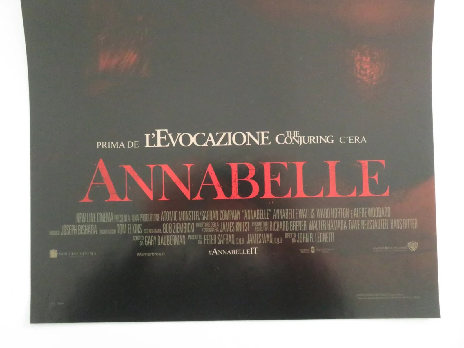 Annabelle Italian Locandina Poster Annabelle Wallis Ward Horton 2014, изображение 4