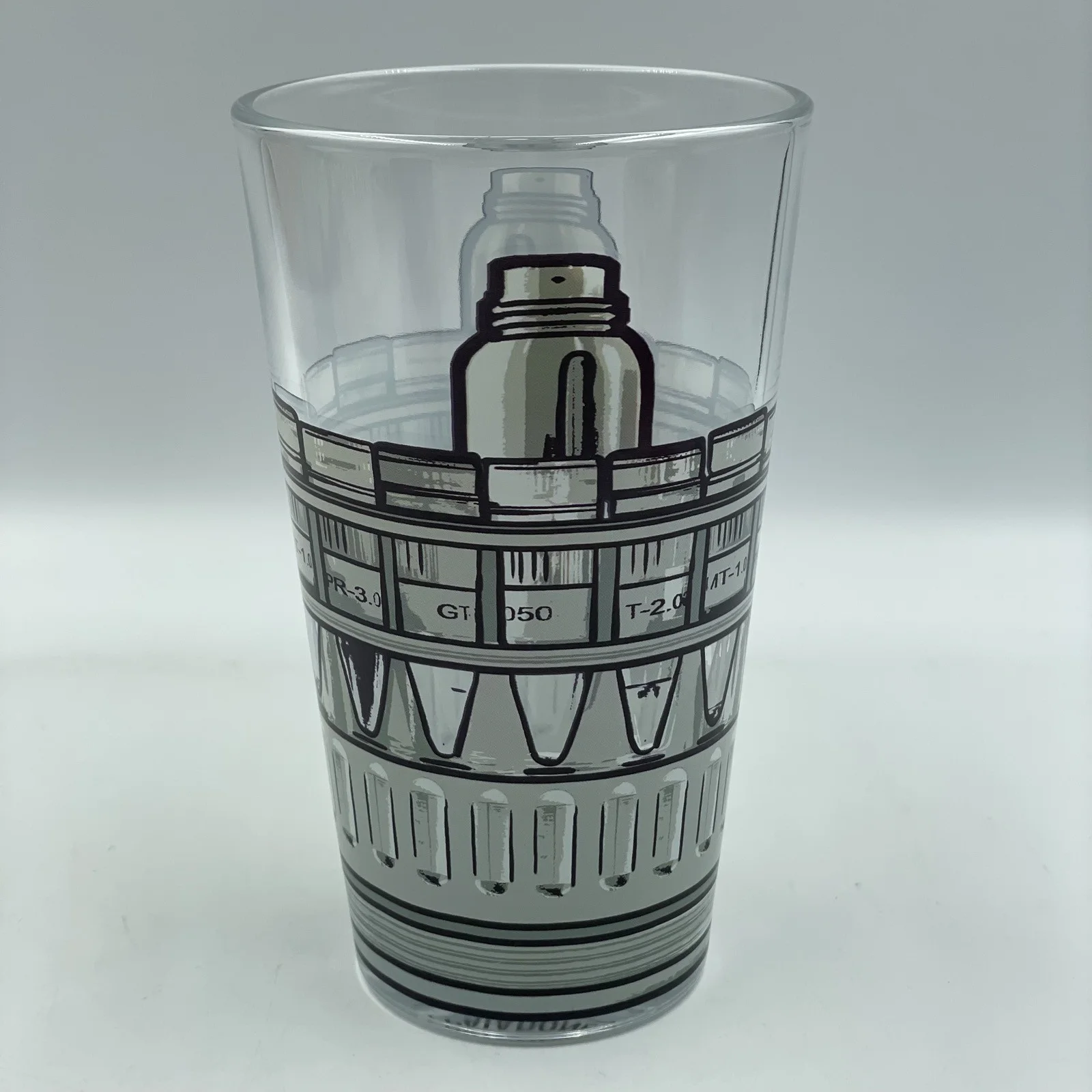 Jurassic Park • ‘Barbasol' Drinking Glass & Storage Tin • Official • New, image 2