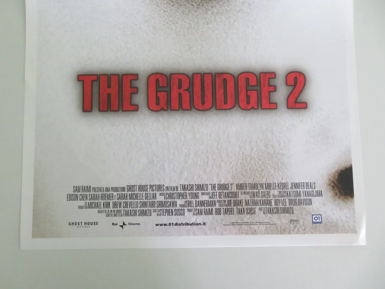 The Grudge 2 Italian Locandina Poster Sarah Michelle Gellar Amber Tamblyn 2006, изображение 4