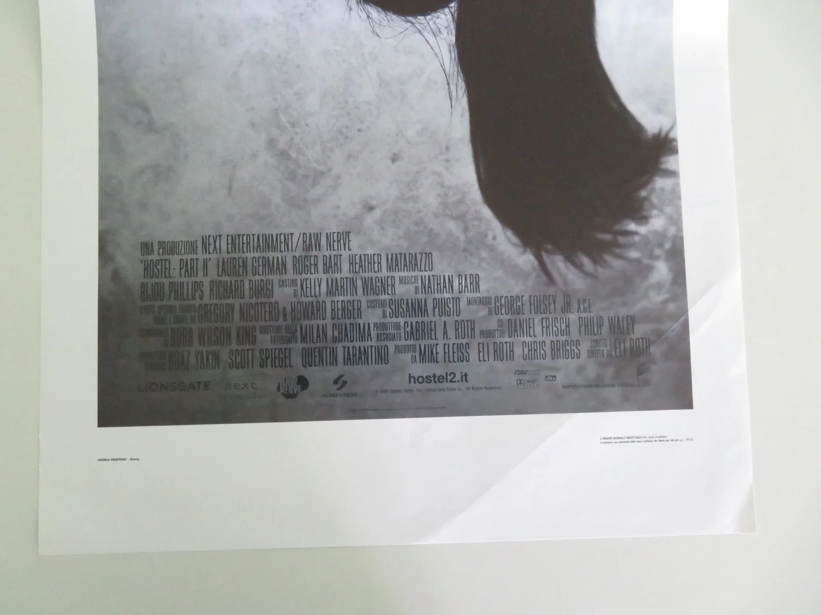 Hostel: Part II Italian Locandina Poster Lauren German Roger Bart 2007, изображение 4