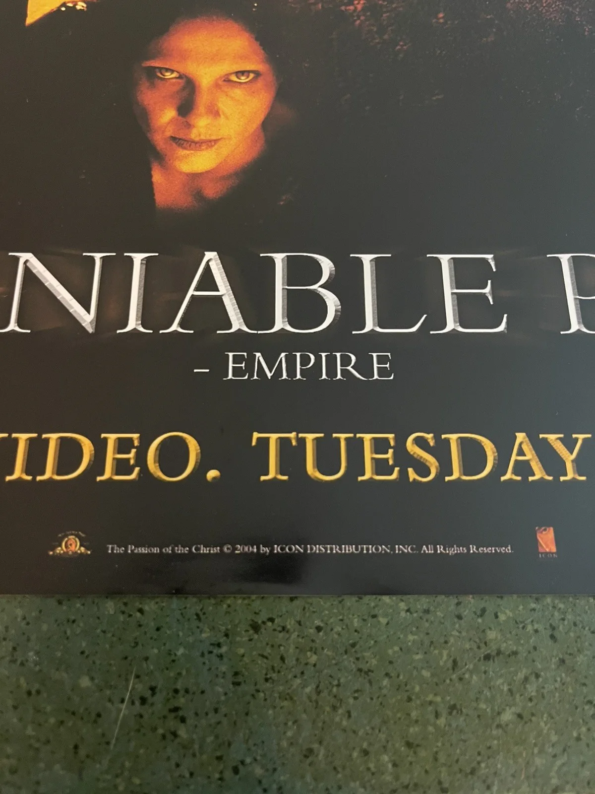 The Passion of the Christ (2004) Original Video Shop Promo Poster - A2 - RARE, изображение 4