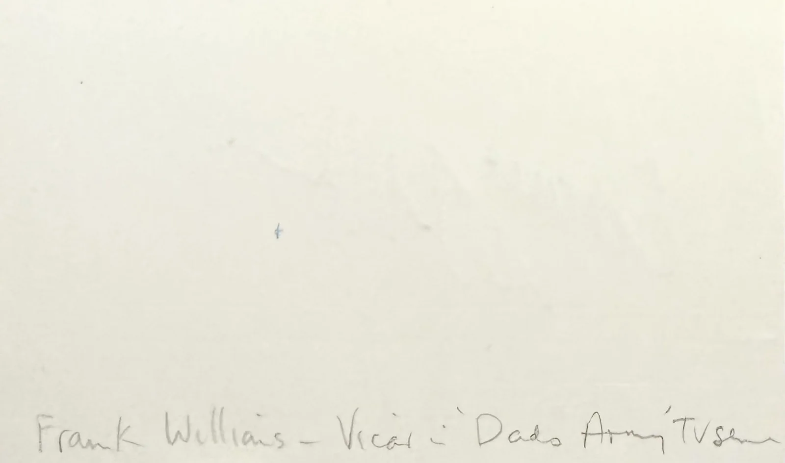 Frank Williams — FRANK WILLIAMS Autograph Signed 3x5 INDEX CARD Robbery Dad's Army The Army Game, image 4