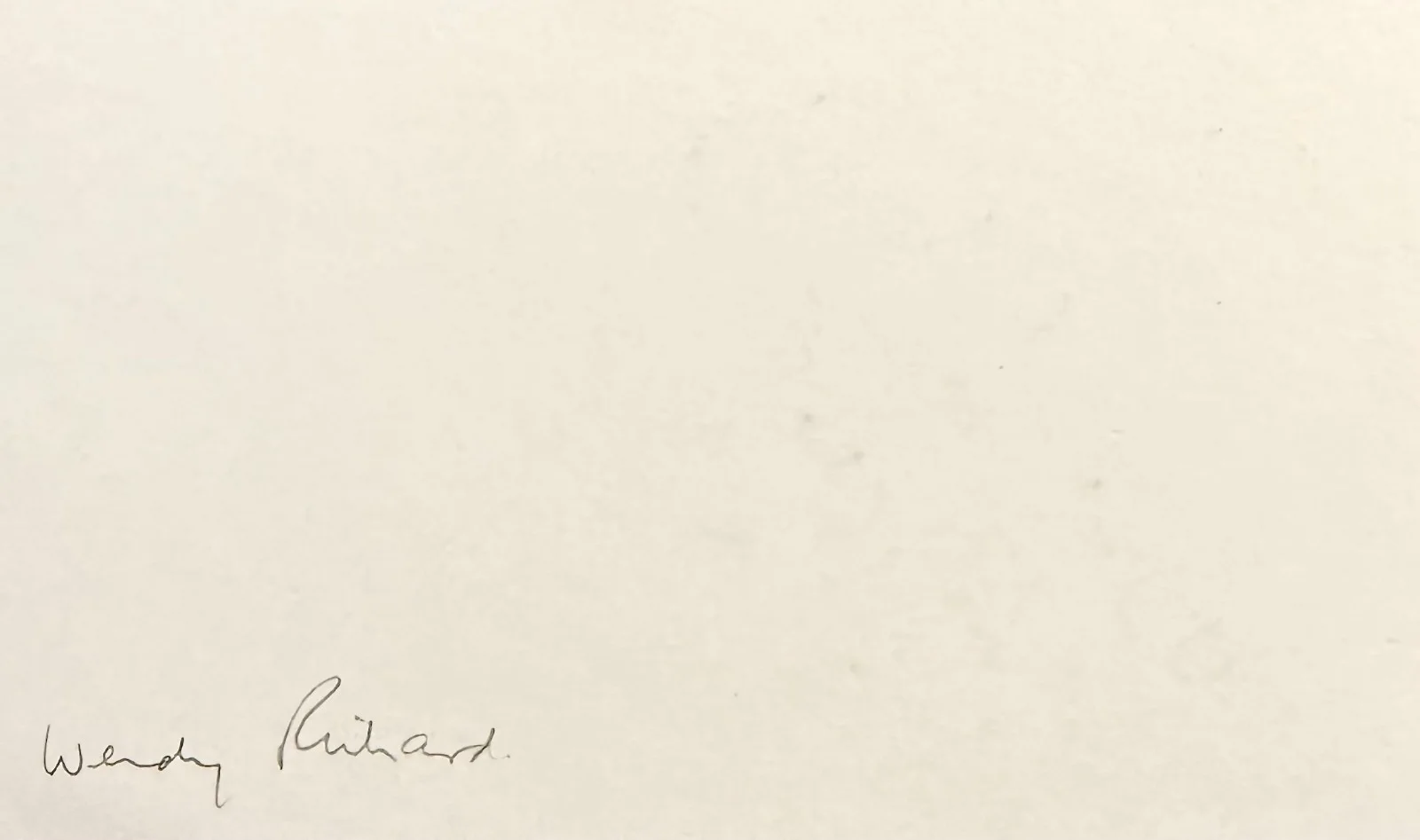 Wendy Richard — WENDY RICHARD Signed Autographed 3x5 INDEX CARD EastEnders Are You Being Served?, изображение 2