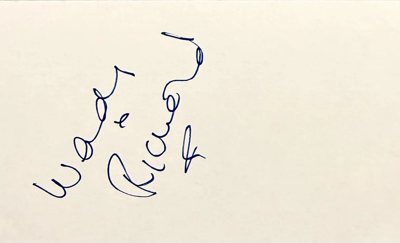 Wendy Richard — WENDY RICHARD Signed Autographed 3x5 INDEX CARD EastEnders Are You Being Served?, изображение 3