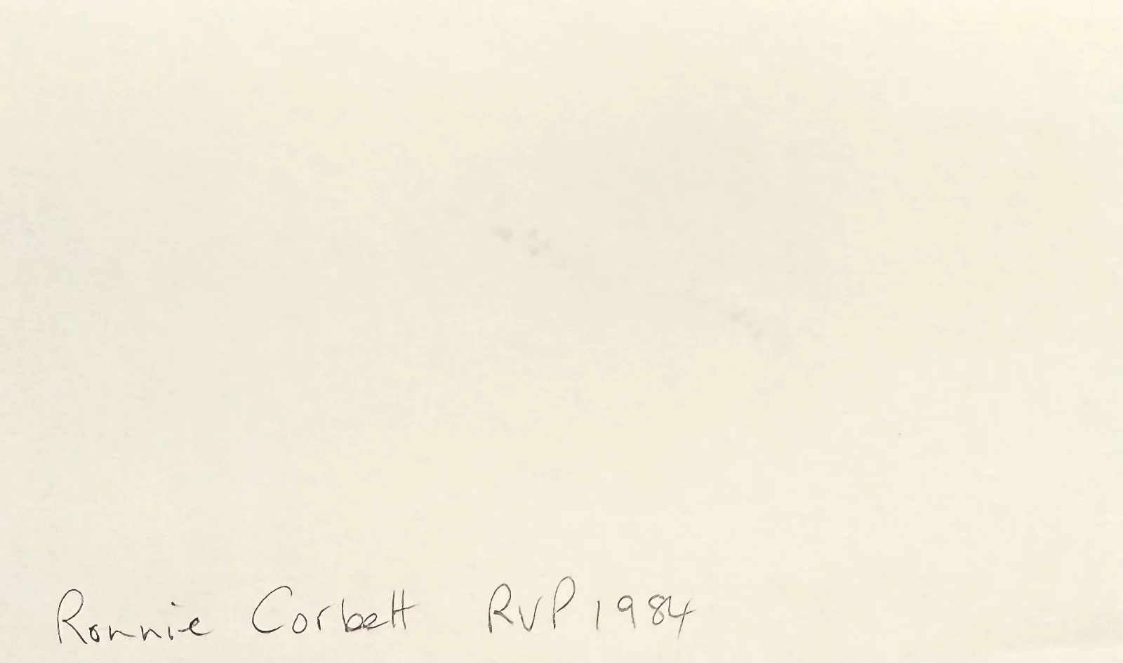 Ronnie Corbett — RONNIE CORBETT Autograph Signed 3"x 5" INDEX CARD No Sex Please, We're British, изображение 4