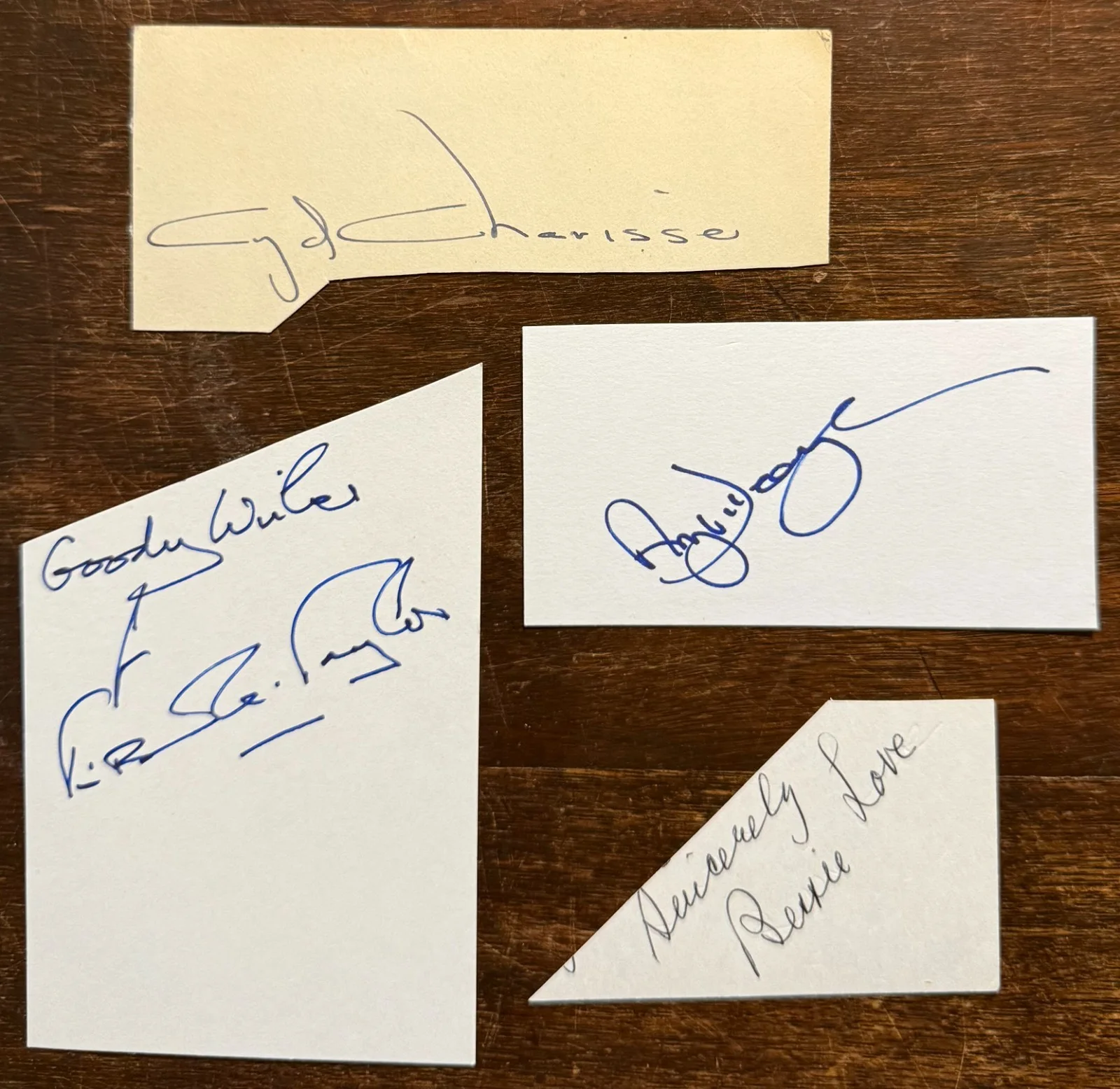 Anne Bancroft, Cyd Charisse, Bessie Love Hayley Mills, Les Dennis — AUTOGRAPH LOT 11 Anne Bancroft Bessie Love Hayley Mills Sue Cook Cyd Charisse, изображение 3