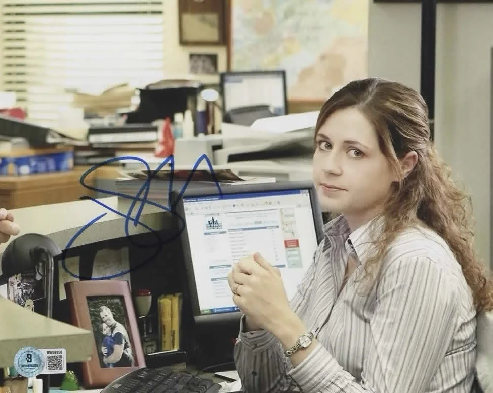 Jenna Fischer — JENNA FISCHER RARE SIGNED AUTOGRAPHED 8x10 PHOTO COA BECKETT BAS THE OFFICE PAM