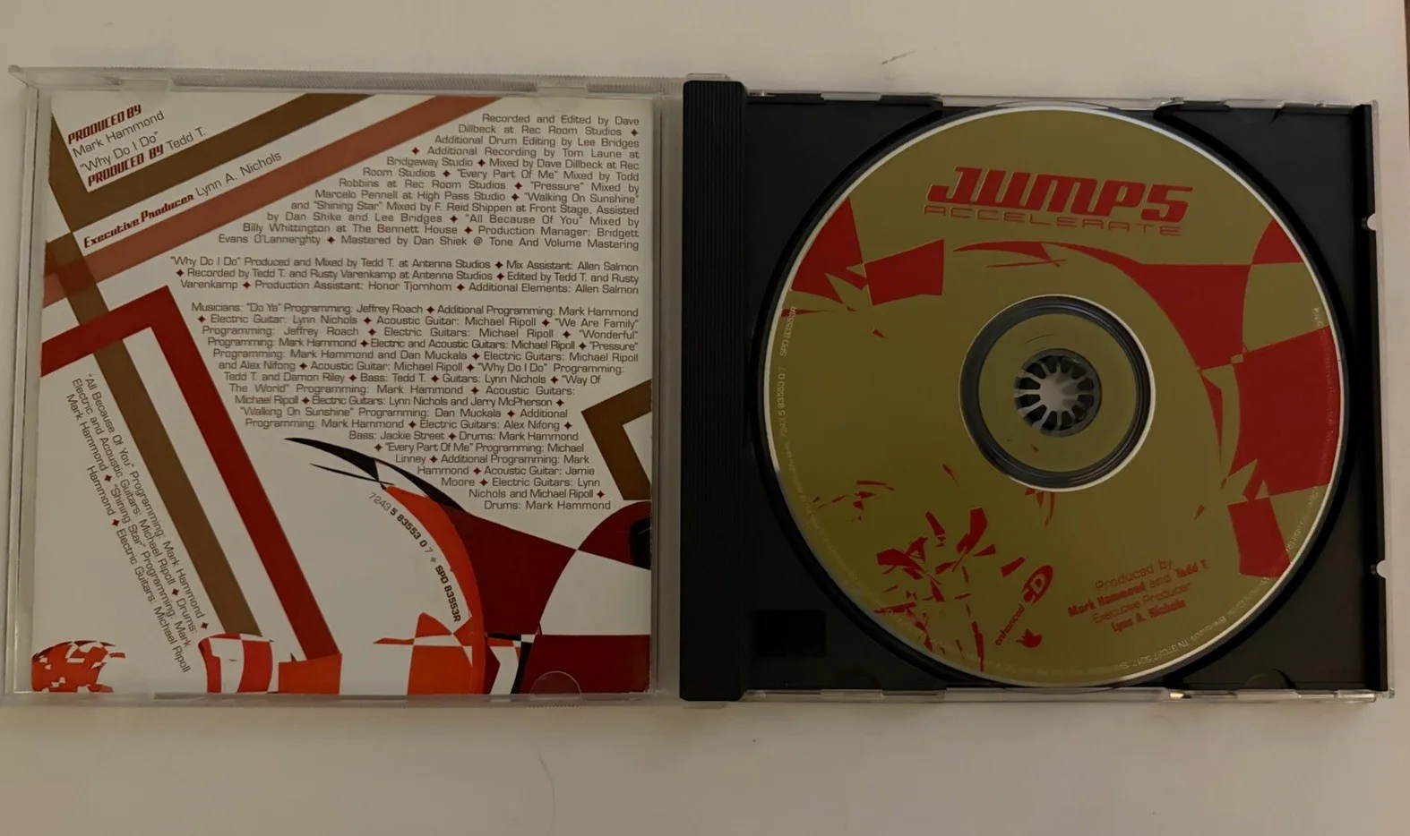 Jump 5 Group Accelerate CD Signed Autographed 2003 Sparrow Records Good, image 3