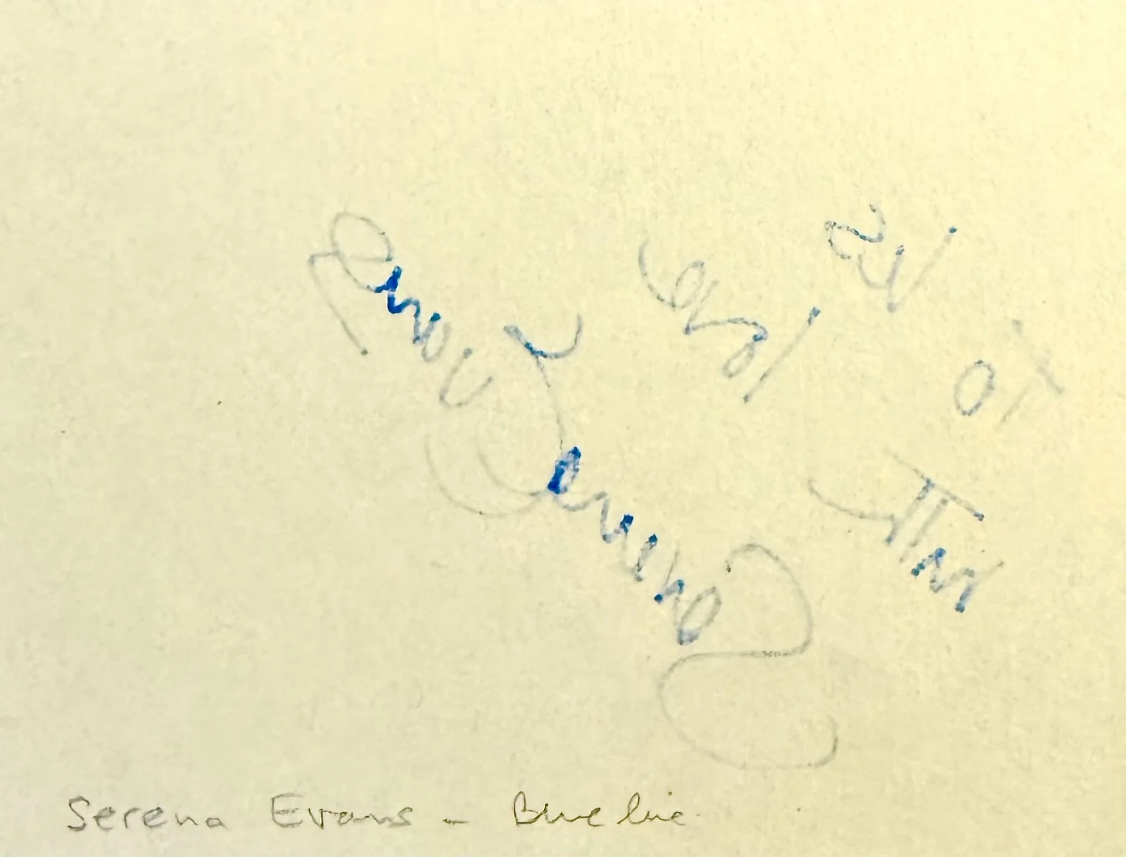 Serena Evans — SERENA EVANS Autograph Signed 4x5 ALBUM PAGE The Thin Blue Line THE PIGLET FILES, image 2