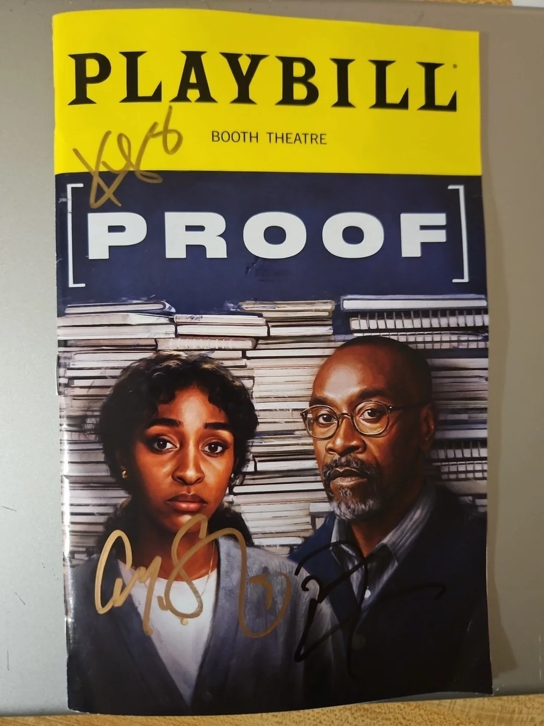 Don Cheadle, Ayo Edebiri, Kara Young — Proof Signed Broadway Playbill - Don Cheadle, Ayo Edebiri, Kara Young ⁴