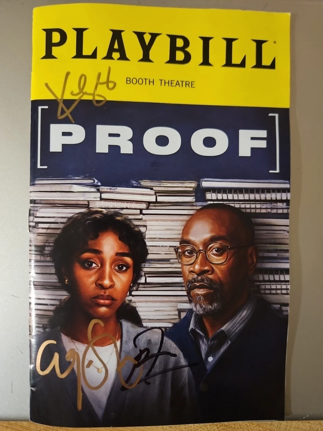 Don Cheadle, Ayo Edebiri, Kara Young — Proof Signed Broadway Playbill - Don Cheadle, Ayo Edebiri, Kara Young ¹