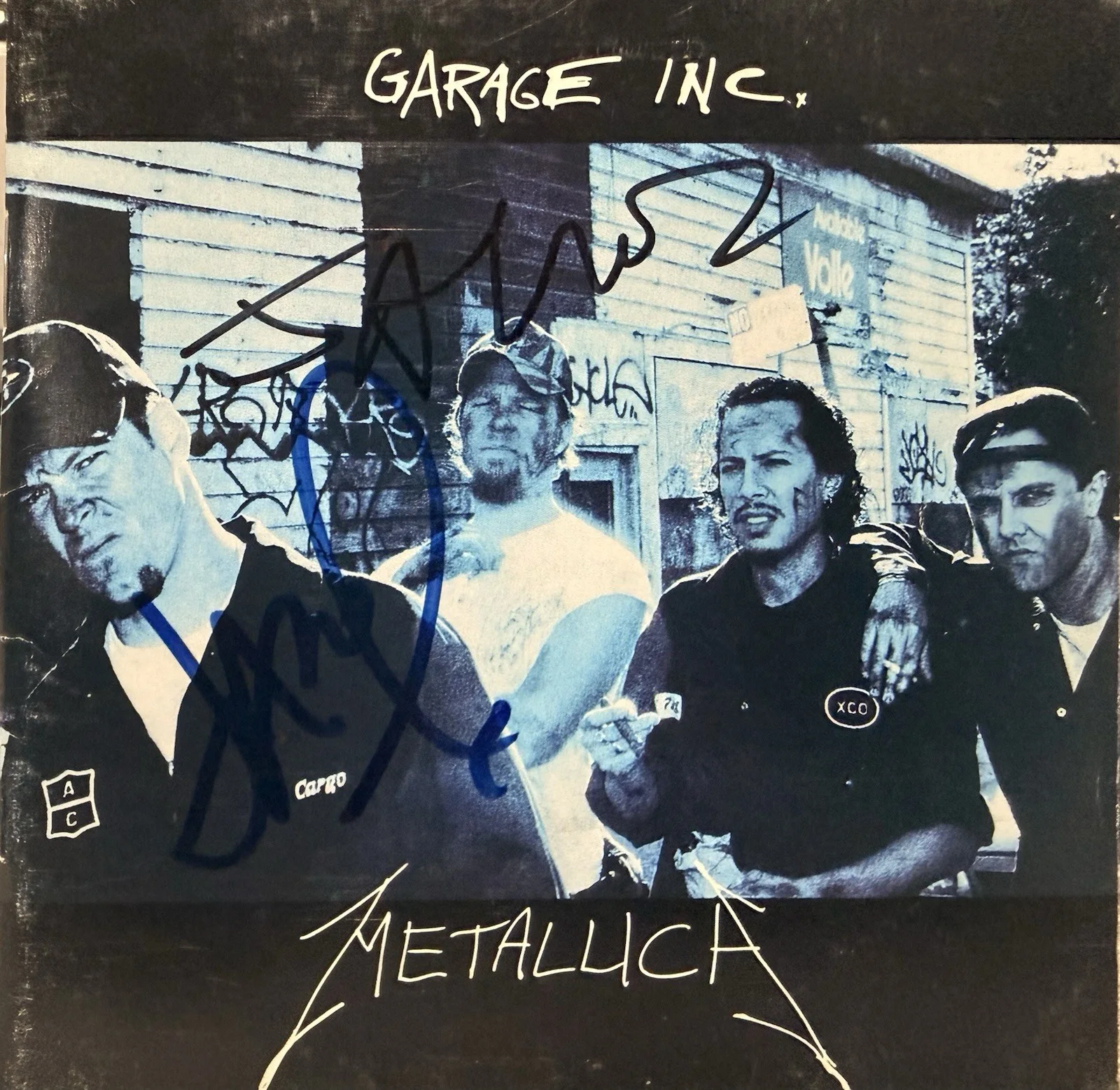 Metallica Signed CD Cover w James Hetfield + Jason Newsted PSA/DNA Autographed, image 2