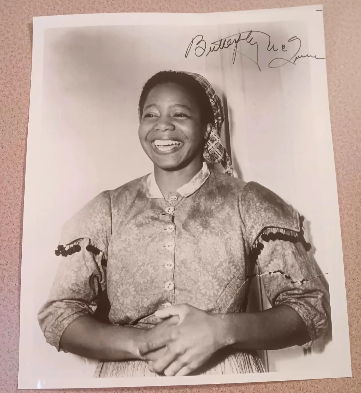 Butterfly McQueen Signed Photo PRISSY Gone with the Wind Movie Black Americana, изображение 2